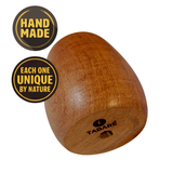 Handcrafted Algarrobo Wood Egg-Shaped Mate - Yerba Mate Cup - Solfarmers