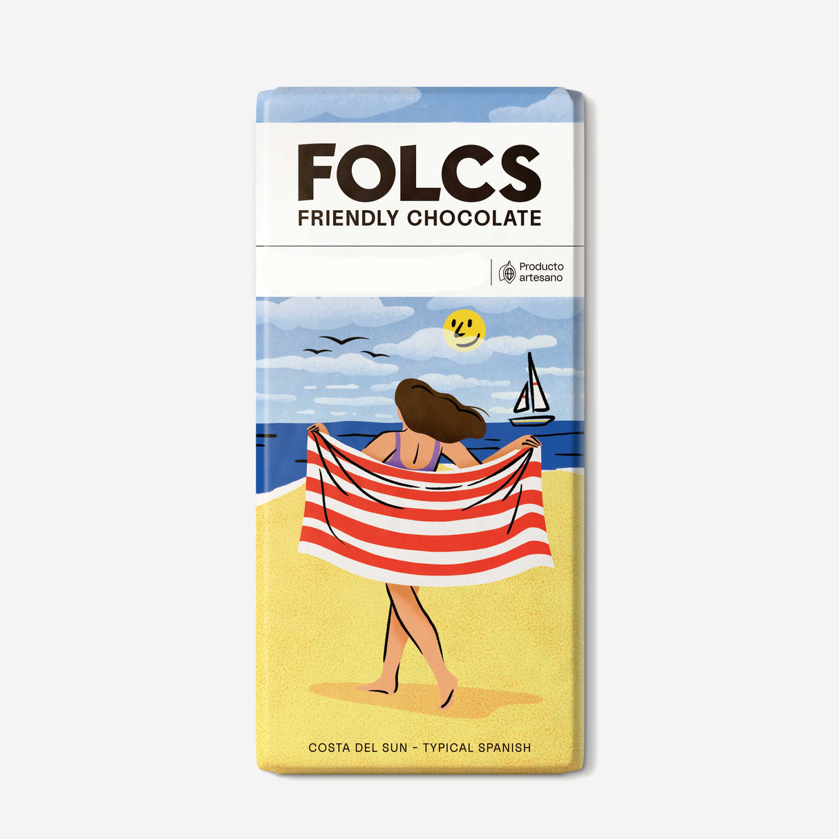 Costa del Sun 32% Milk Chocolate - Chocolate con Leche. Folcs, 80g