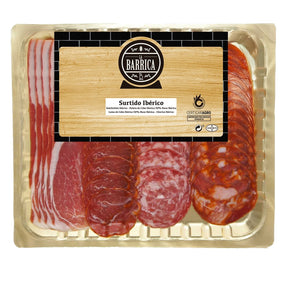 Pack of Spanish cured meats including lomo, salchichón, chorizo, and ham, perfect for an authentic Spanish culinary experience.