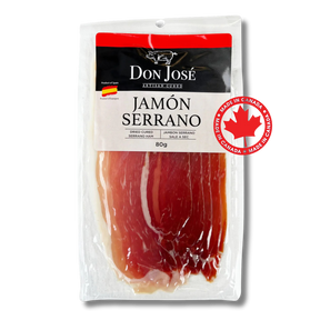 Serrano Ham - Jamon Serrano. Don Jose, Sliced 80g - Solfarmers