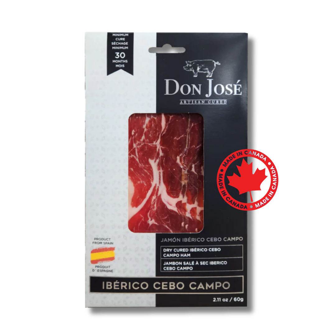 Iberian Grain + Grass Fed Ham - Jamon Iberico de Cebo. Don Jose, sliced 60g - Solfarmers
