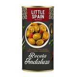 Seasoned Verdal Green Olives Receta Andaluza - Aceitunas Aliñadas. Little Spain, 350g - Solfarmers