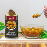 Seasoned Verdal Green Olives Receta Andaluza - Aceitunas Aliñadas. Little Spain, 350g - Solfarmers