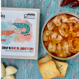 Shrimp in Olive Oil Garlic and Chili - Gambas Aceite de Oliva, Ajo y Chile. Konserva - Solfarmers