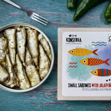 Small Sardines w/ Jalapeño Peppers - Sardinillas c/ Chiles Jalapeños. Konserva - Solfarmers