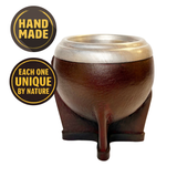 Handcrafted Leather & Aluminium Torpedo Mate - Yerba Mate Cup