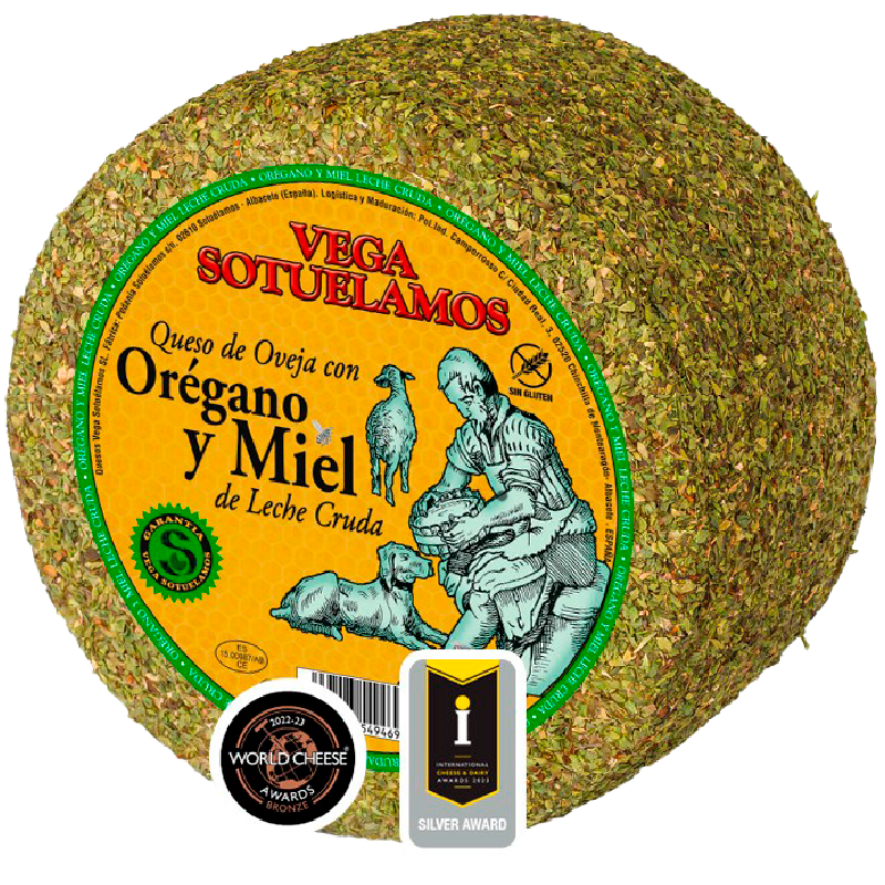 vega mancha sheep cheese with honey and oregano