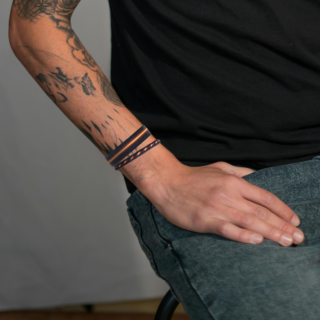 Spain Spirit Blue Navy Wristbands - Solfarmers