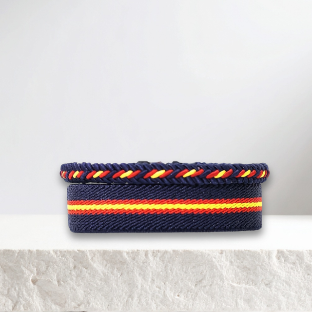 Spain Spirit Blue Navy Wristbands - Solfarmers