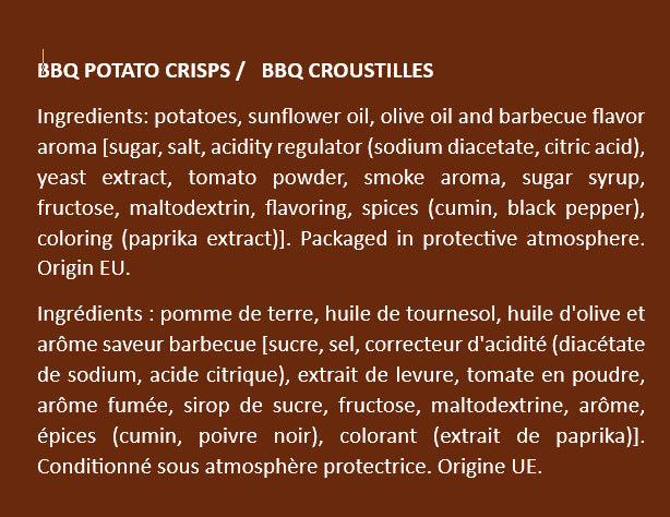 Inessence Potato Chips Barbecue BBQ - Solfarmers