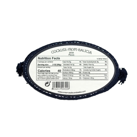 Gourmet Heart Cockles in Brine - Berberechos Gourmet. Conservas de Cambados - Solfarmers