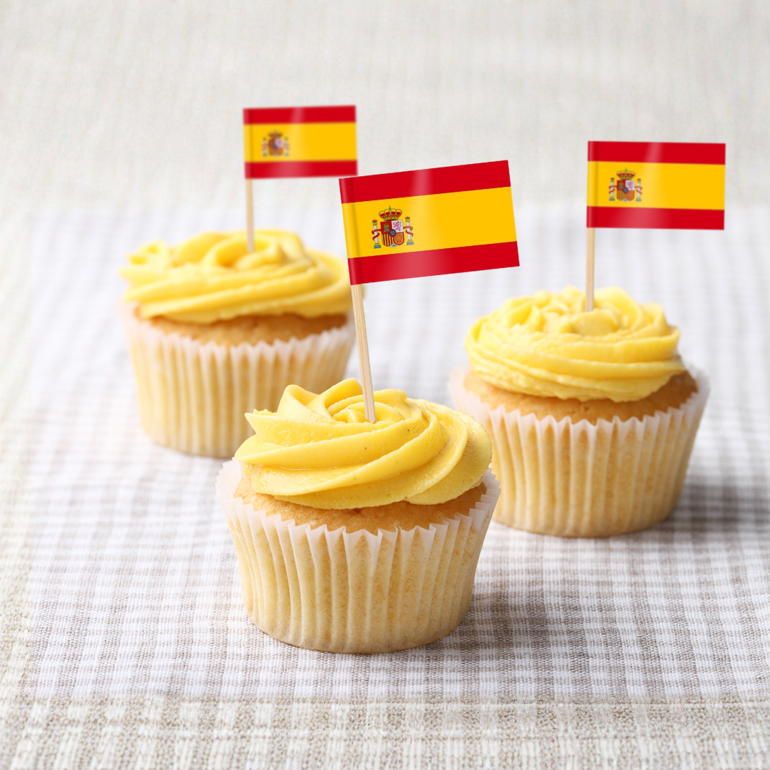 Spain Flag Toothpick, 100 Pcs