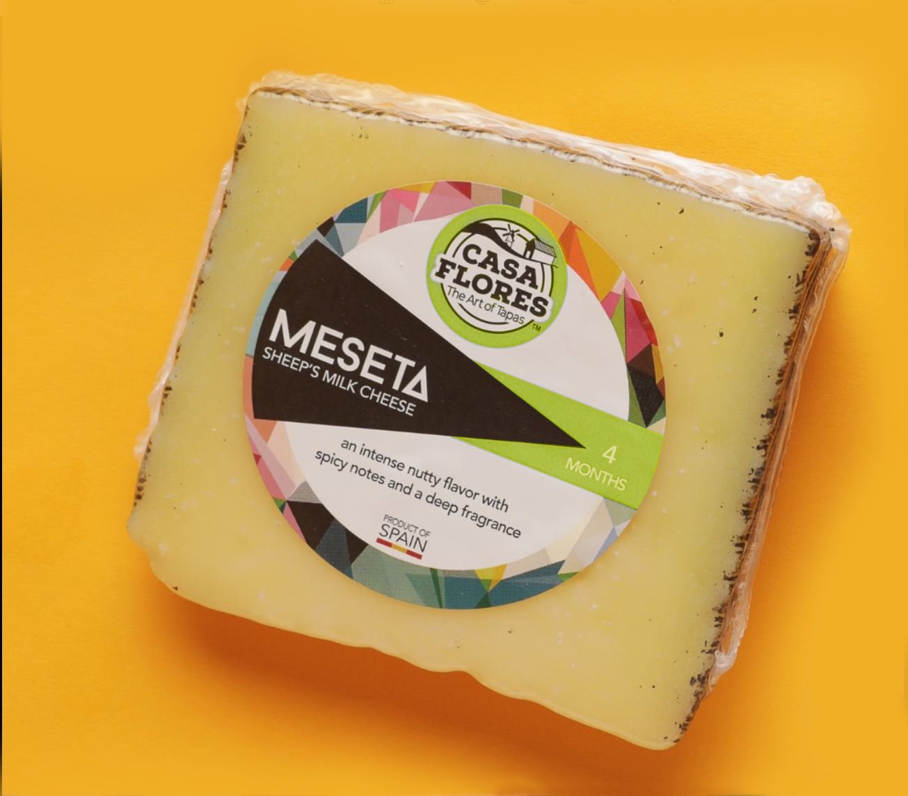 Sheep Cheese Meseta 4 months cured. Casa Flores, 150g