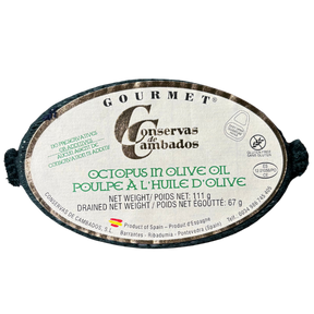 gourmet can of octopus in olive oil by conservas de cambados