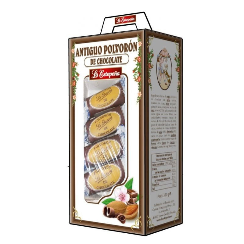 Polvorón Chocolate - Chocolate Almond Cookie La Estepeña, 330Grs - Solfarmers