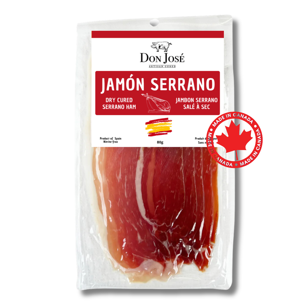Serrano Ham - Jamon Serrano. Don Jose, Sliced 80g - Solfarmers