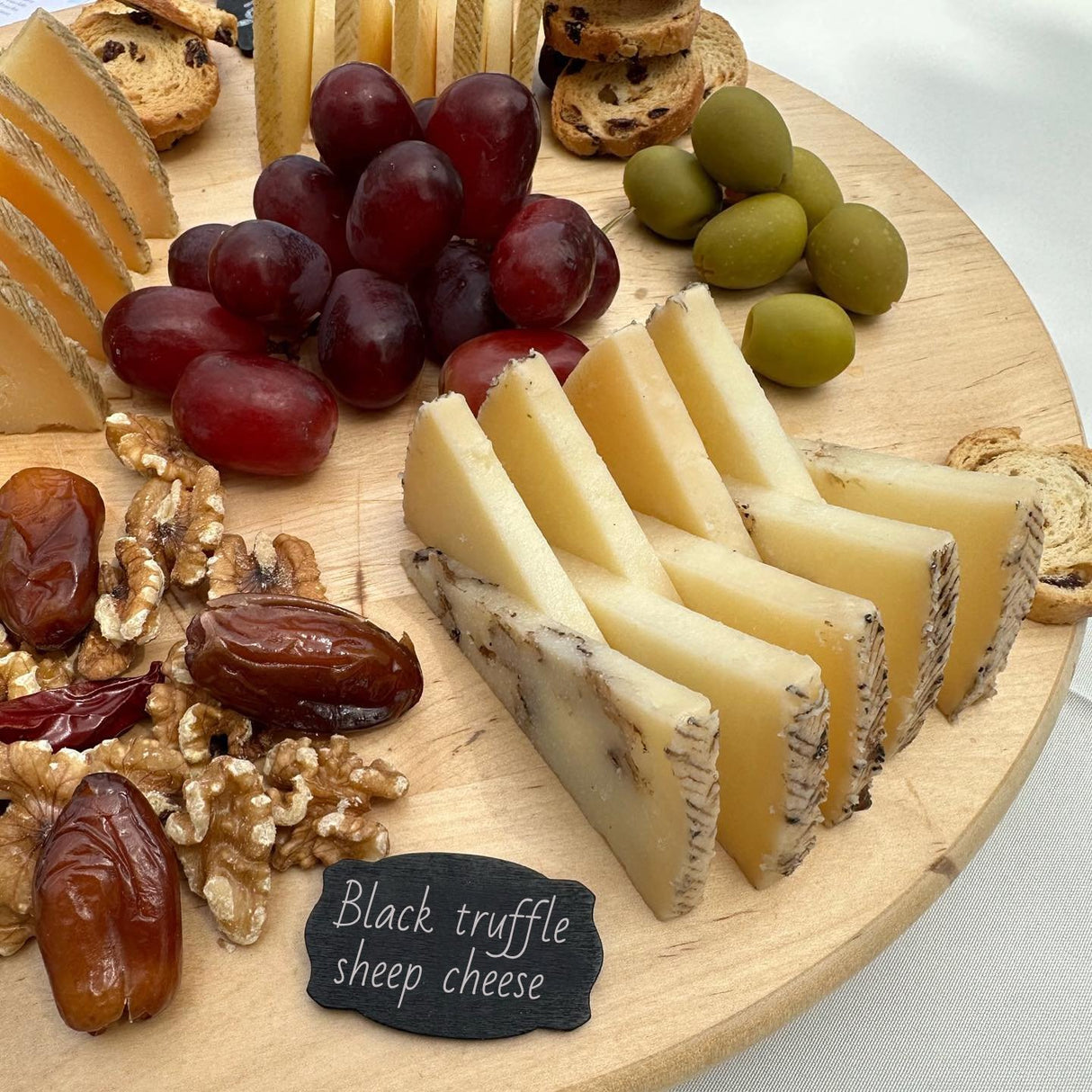 Manchego style Sheep Cheese with Black Truffle Cured 11 months, 250g - Solfarmers