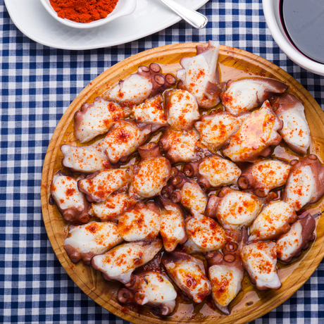 Octopus Special Wooden Plate - Plato para Pulpo, 22cm