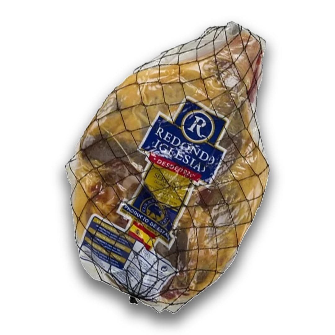 Discover Serrano Ham Boneless, the perfect Spanish charcuterie for tapas and gourmet dishes. Enjoy authentic Spanish ham, Serrano ham, and Iberian ham in boneless form for convenience. Buy premium ham, gourmet foods, and Spanish delicacies directly from Spain.