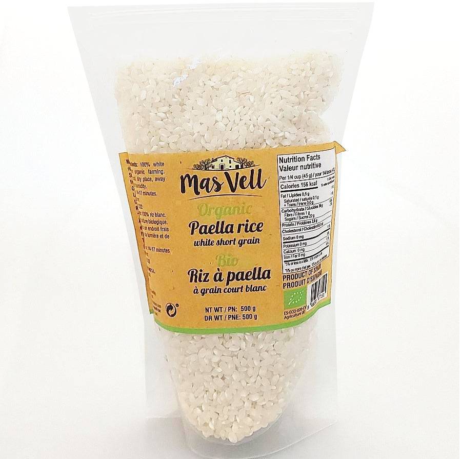 Mas Vell organic paella rice, 500 g - Solfarmers