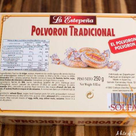 La Estepeña polvoron tradicional / traditional almond cookie, 250 gr - Solfarmers