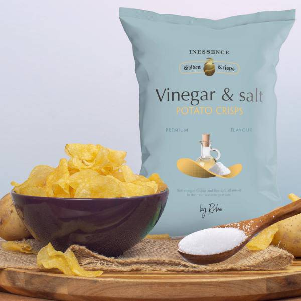 Inessence Potato Chips Salt & Vinegar 125 Gr - Solfarmers