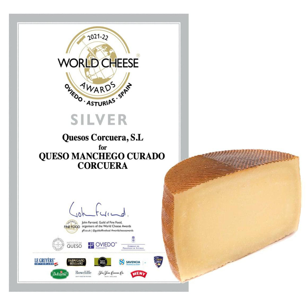 Corcuera Artisan DOP Manchego Curado 6M, 200 - 250gr - Solfarmers