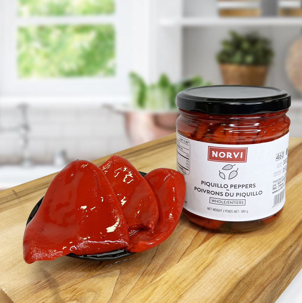Norvi Whole Piquillo Peppers, 380gr - Solfarmers