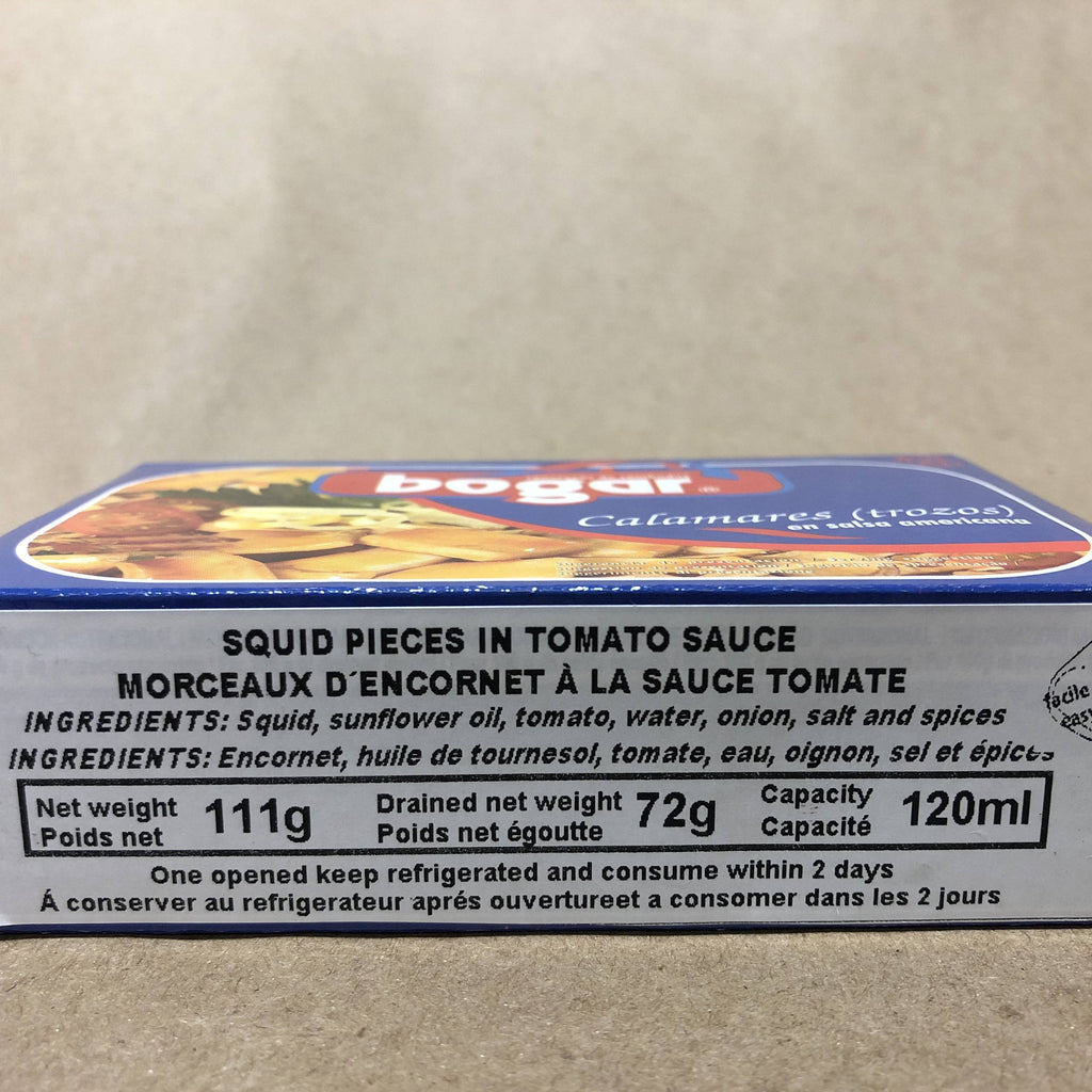 Bogar squid pieces in tomato sauce - Solfarmers