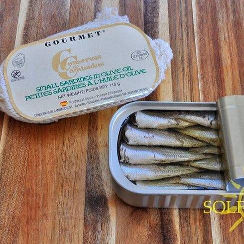 Gourmet small sardines in olive oil - Solfarmers