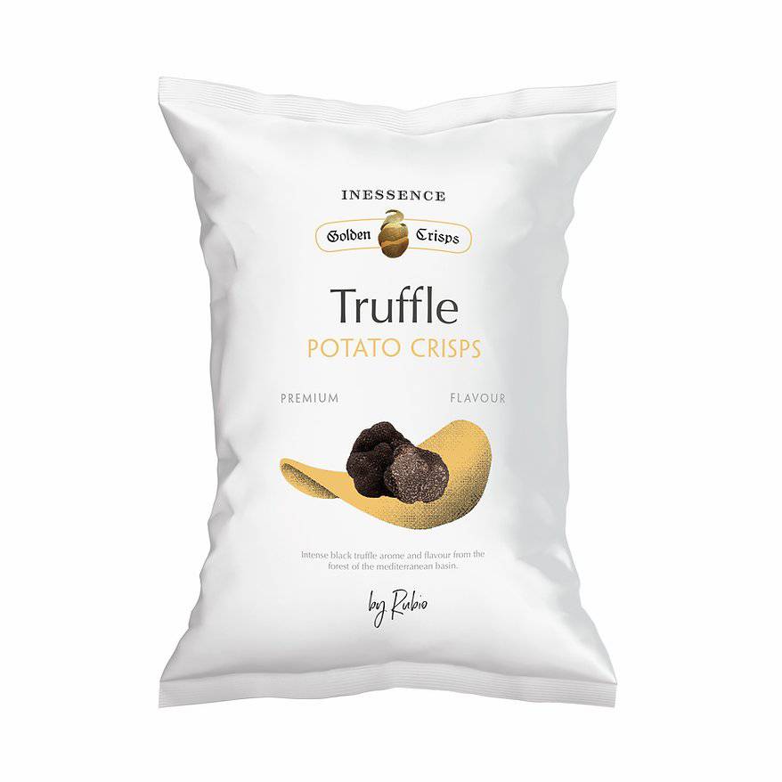 Inessence potato chips black truffle - Solfarmers