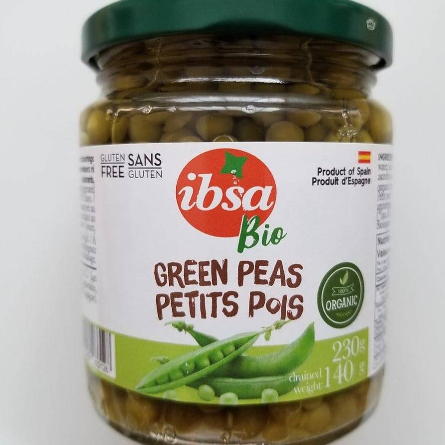 IBSA organic green peas, 230 g - Solfarmers