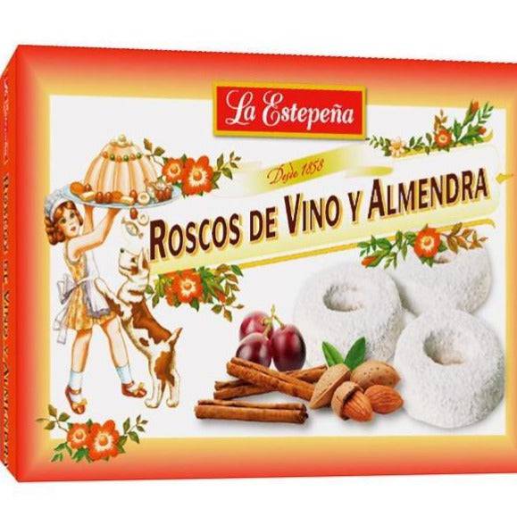 La Estepeña roscos de vino y almendra/ Almond Round Pastries, 400gr - Solfarmers