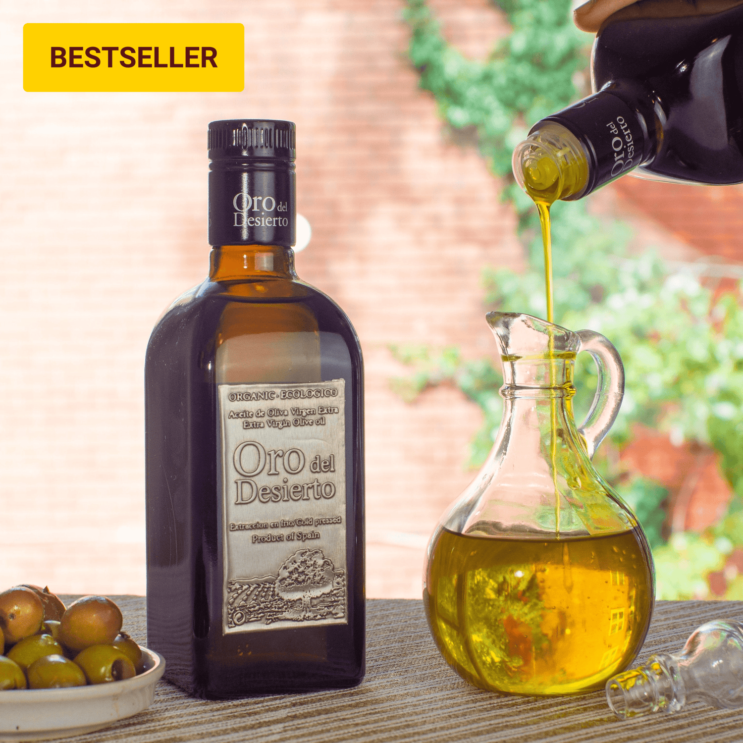 Organic Oro del Desierto coupage (hojiblanca, picual and arbequina), 500mL - Solfarmers extra virgin olive oil